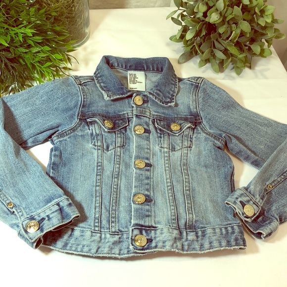 Denim by H&M Jean Jacket Silver Buttons over Snaps - Picture 1 of 8